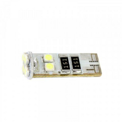 Bec LED T10 pozitie auto CAN-BUS SMD 12V 3W 54lm Carguard 1buc foto