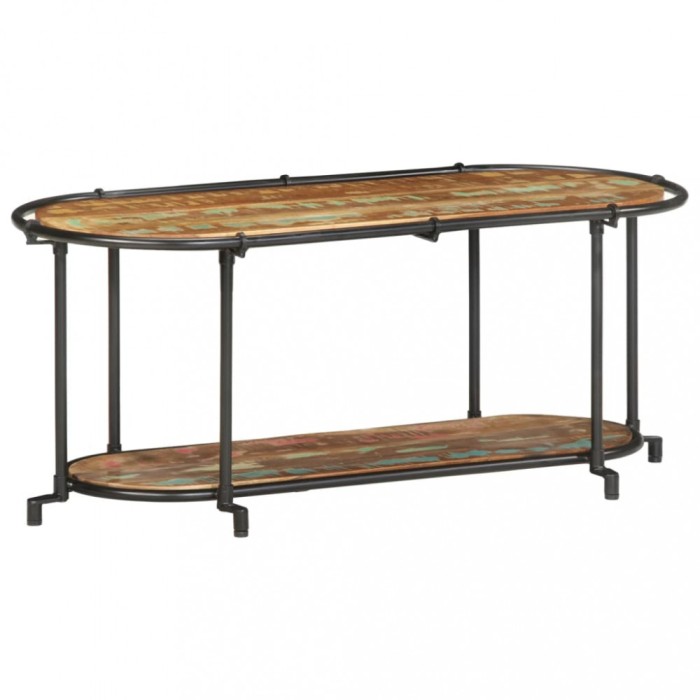 Gossi dulap tv, 100x42x40 cm, lemn masiv reciclat