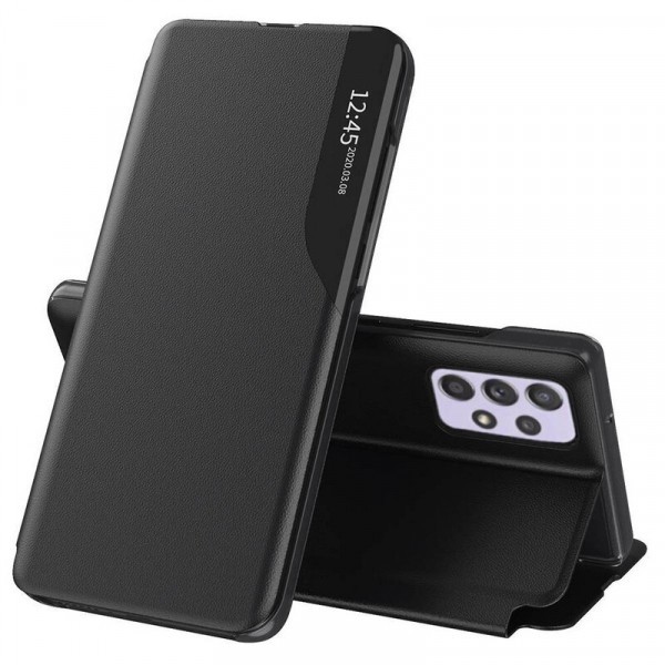 Husa pentru Samsung Galaxy A52s 5G A528 / A52 5G A526 / A52 A525, Techsuit, eFold, Neagra