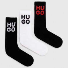 HUGO sosete 3-pack barbati, culoarea negru, 50518606