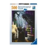Cumpara ieftin Puzzle Pisica neagra si corb, 500 piese