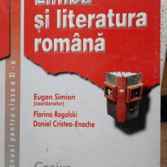 LIMBA SI LITERATURA ROMANA CLASA A XI A-SIMION , ROGALSKI, ENACHE - CORINT