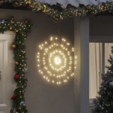 VidaXL Lumină stelară de Crăciun 140 LED-uri alb cald 17 cm