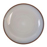 Farfurie adanca ST-006-SP, ceramica, gri, 23 cm