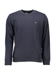 Bluza casual barbati, cu mini logo brodat, Regular fit, Bleumarin (Marime: 2XL) foto