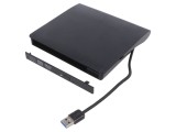 Carcasă unitate optică CD/DVD neagră SATA USB 3.0