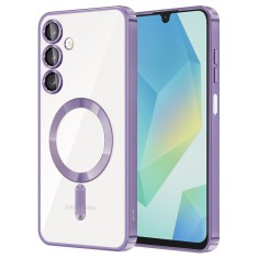 Husa pentru samsung galaxy a16, atasare magnetica, magsafe, light purple foto