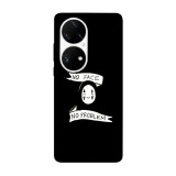 Husa compatibila cu Huawei P50 model No face no problem, Silicon, TPU, Viceversa, Transparent, Carcasa