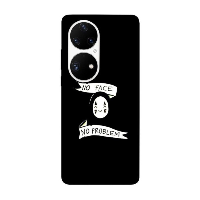 Husa compatibila cu Huawei P50 model No face no problem, Silicon, TPU, Viceversa