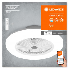 Plafoniera LED inteligenta cu ventilator Ledvance Smart+ WiFi CEILING FAN cu foto