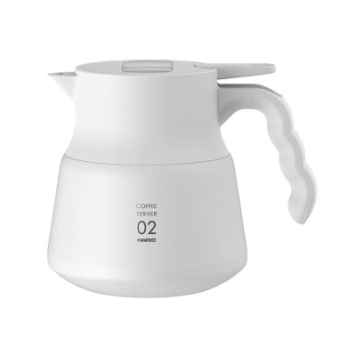 Hario Insulated Stainless Steel Server V60-02 Plus White 600ml foto