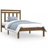 Cumpara ieftin Cadru de pat, maro miere, 100x200 cm, lemn masiv