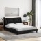 vidaXL Cadru de pat fără saltea, Hvar, negru, 140x190 cm, textil 3207767