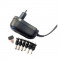 Alimentator universal 220 V, 1 A, Home MW 3K10, tensiune iesire reglabila 3-12 V, 6 conectori Mania Tools