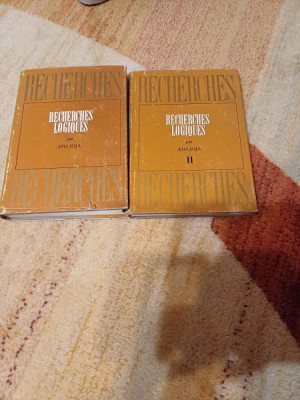 Ath. Joja - Recherches logiques, volumele I și II foto