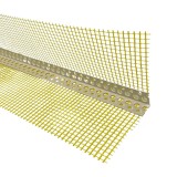 Profil colt cu plasa, interior / exterior, PVC, 100 x 2500 mm