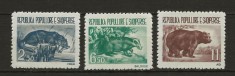 ALBANIA 1961 FAUNA ANIMALE SALBATICE foto