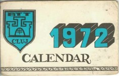 NI1139 Biroul de Turism pentru Tineret BTT Cluj, 1972, calendar de buzunar