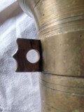 Mojar vechi din bronz h 15 cm aprox 3 kg