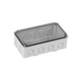 Doza de ramificatie aplicata ABS 150x110x70mm IP67 IK06 transparenta, METE
