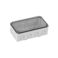 Doza de ramificatie aplicata ABS 150x110x70mm IP67 IK06 transparenta