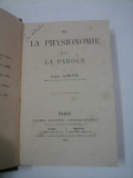 Cumpara ieftin DE LA PHYSIONOMIE ET DE LA PAROLE - ALBERT LEMOINE