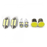 Set 3 x Becuri auto LED SMD, 3W, 6500k