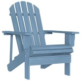 Cumpara ieftin Scaun de gradina Adirondack, albastru, lemn masiv de brad