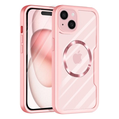 Husa 360&amp;Atilde;&amp;sbquo;&amp;Acirc;&amp;deg; iPhone 15 Plus Techsuit ColorVerse MagSafe, roz foto