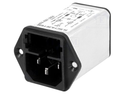 Conector AC soclu tată 6A 250V foto