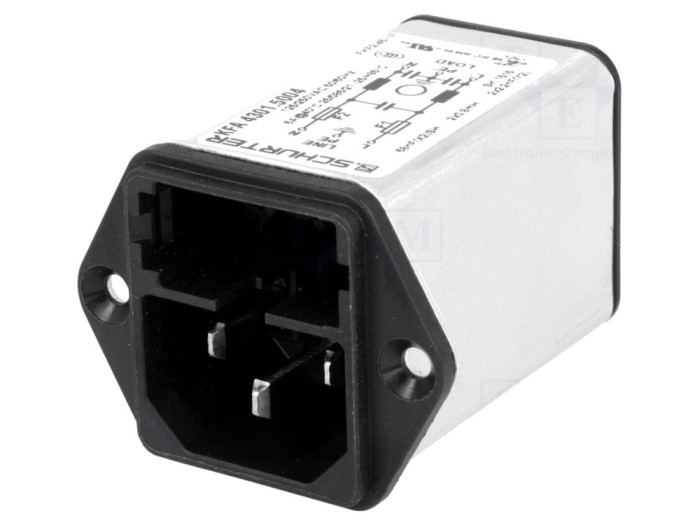 Conector AC soclu tată 6A 250V