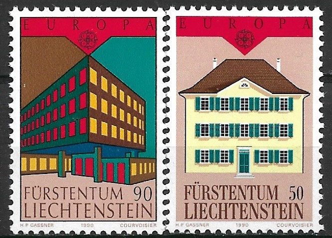 B0815 - Lichtenstein 1990 - Europa-cept 2v. neuzat,perfecta stare
