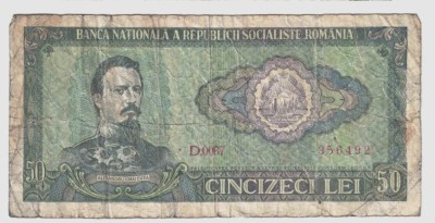 ROMANIA 50 LEI 1966 STARE BUNA foto