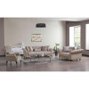 Set 3+2+1 Ibiza Lada Depozitare Tapitat Catifea Maro Deschis