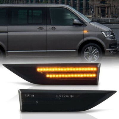 Lampi semnalizare laterala/aripi LED fumurii pentru VW T6 Transporter/multivan 2015-2019 foto