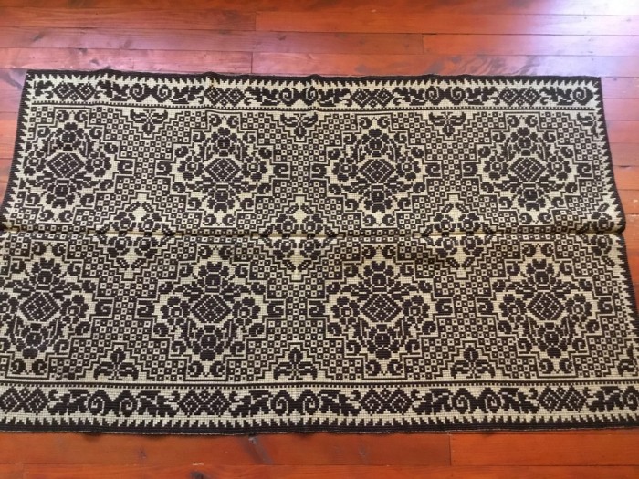 arta / traditie / rustic / design - Cuvertura , Macat , Scoarta , Patura taraneasca realizata manual la razboiul de tesut !