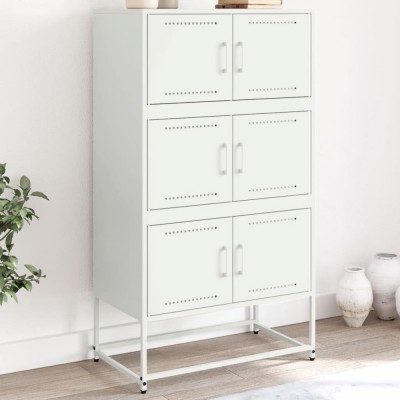 vidaXL Dulap, alb, 68,5x38,5x123,5 cm, oțel 846493 foto