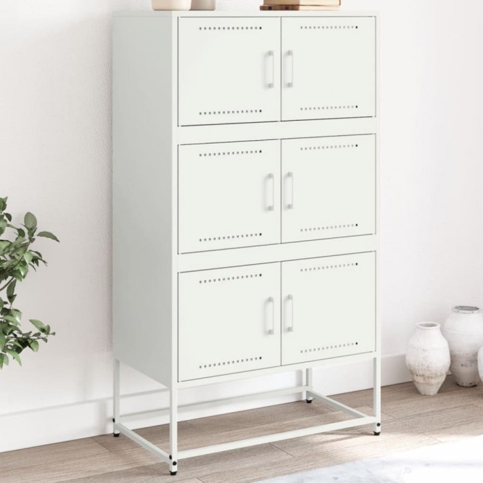 vidaXL Dulap, alb, 68,5x38,5x123,5 cm, oțel 846493