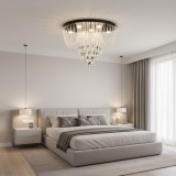 Candelabru LED cu Cristale MAGE Nobile 22W, 3 Tipuri de Lumina, 40 cm