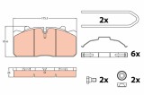 TRW GDB5069 set placute frana,frana disc