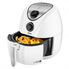 Friteuza Air Fryer Teesa, 1400 W, capacitate 3.2 l, functie prajire/coacere, timer, Alb foto