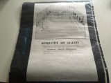 PAUL NEAGU, AFIS SEMNATURA OLOGRAFA &rdquo;EXPOZITIE/ GENERATIVE ART GALLERY&rdquo;, FORMAT MARE 63 X 43 CM.