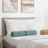 vidaXL Perne Bolster 2 pcs Verde Mării &Oslash; 15 x 40 cm 42014295