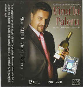 Casetă audio Nicu Paleru &amp;lrm;&amp;ndash; Vinu&amp;#039; Lu&amp;#039; Paleru, originală foto