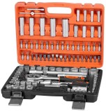 Sada n&aacute;radia Strend Pro S210, 108 dielna, v kufri, 1/4"+1/2"