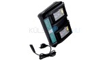 &Icirc;ncărcător Dual Makita DC18RD 14.4/18V Li-Ion + Cablu - Compatibil BL1860B, BL1850B, BL1830, BL1430 și multe altele