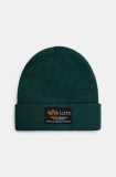 Alpha Industries căciulă Crew Beanie culoarea verde, 128924