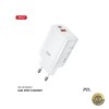 Incarcator Retea XO Design CE16 45W 3A 1 x USB-A - 1 x USB-C Alb