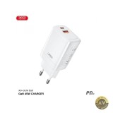 Incarcator Retea XO Design CE16 45W 3A 1 x USB-A - 1 x USB-C Alb