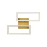 Cumpara ieftin Lustră LED Modernă Klausen Pane 16W 4000K Alb-Auriu 8.2x47.5x32.3 cm - Iluminat Interior Elegant cu Flux Luminos 780LM pentru un Decor Rafinat